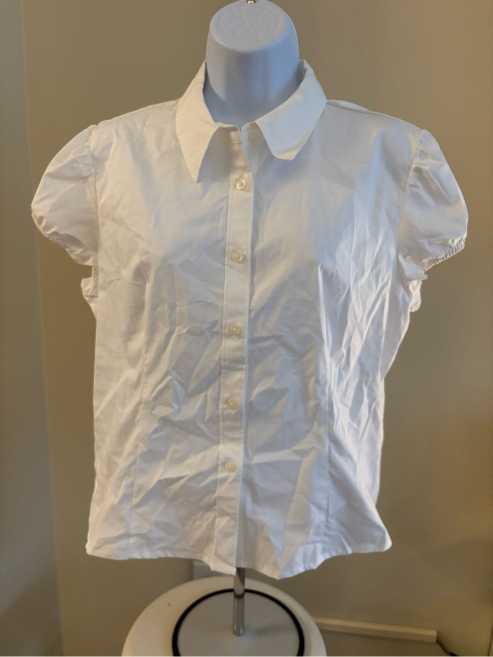 Wild Fable White Collared Button-Up Shirt